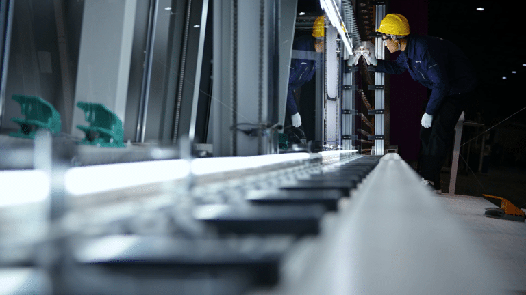 WONDEC warm edge insulating glass production line workshop operation