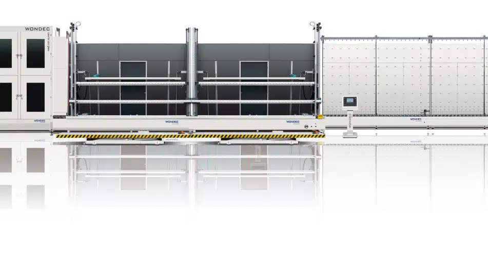 WONDEC WJ3060 Jumbo Panel cam yıkama ve montaj bölümü